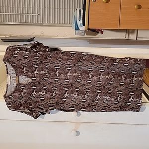 💥💥💥 HOT SALE Michael Kors Spring Dress Animal Print Color Brown and White